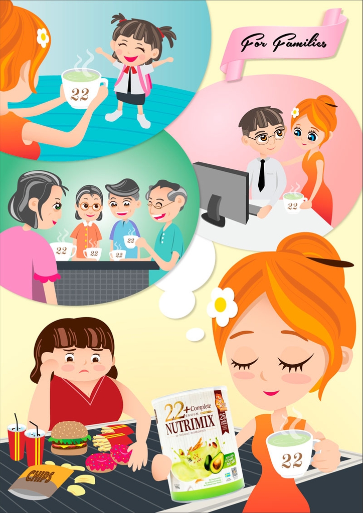 Bột ngũ cốc dinh dưỡng 22+ Complete Nutrimix - Organic Avocado (Bơ) 750g - Hộp thiếc