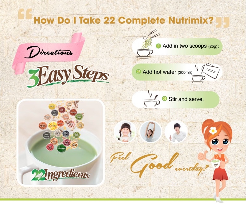 Bột ngũ cốc dinh dưỡng 22 Dr. B-Glucan Wheat Grass (Phù hợp hơn cho người tiều đường hoặc ăn kiêng) 750g - Hộp thiếc