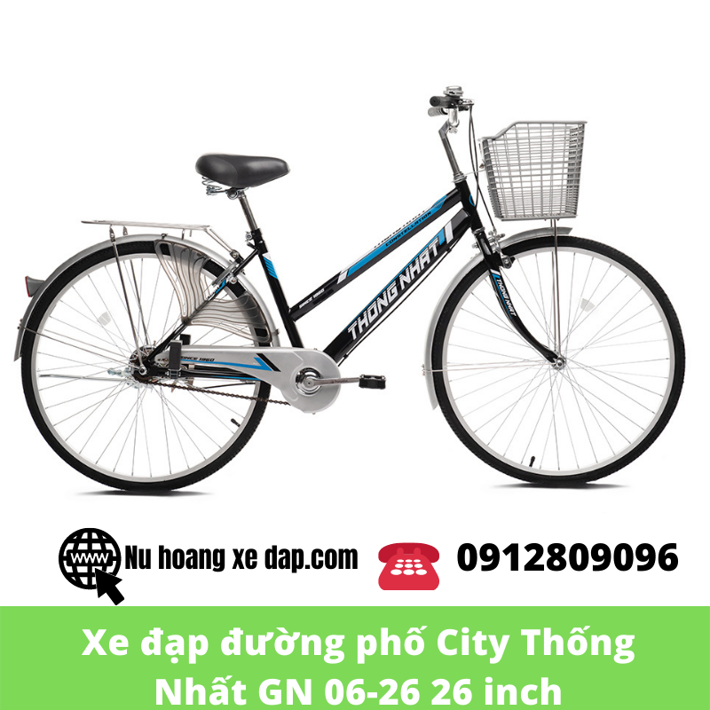 Xe đạp đường phố City Thống Nhất GN 06-26 26 inch | Xe Đạp Loan Tú Xe Đạp Đường Phố City Thống Nhất Gn 06-26 26 Inch | Xe Đạp Loan Tú