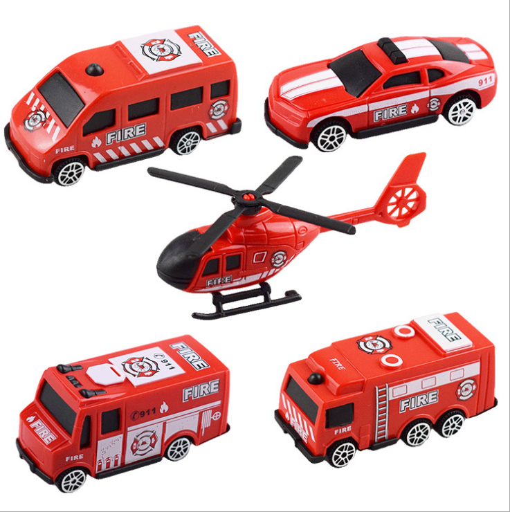 Bộ xe cứu hỏa - 5 món
