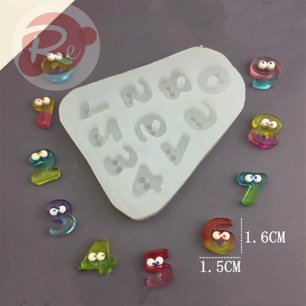 Khuôn Silicon - Bộ 2 số mắt và số phomai
