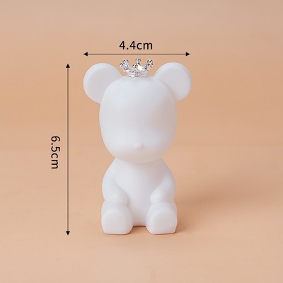 Gấu bearbrick - Trắng