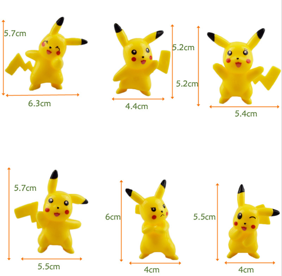 Bộ Pikachu 6 món