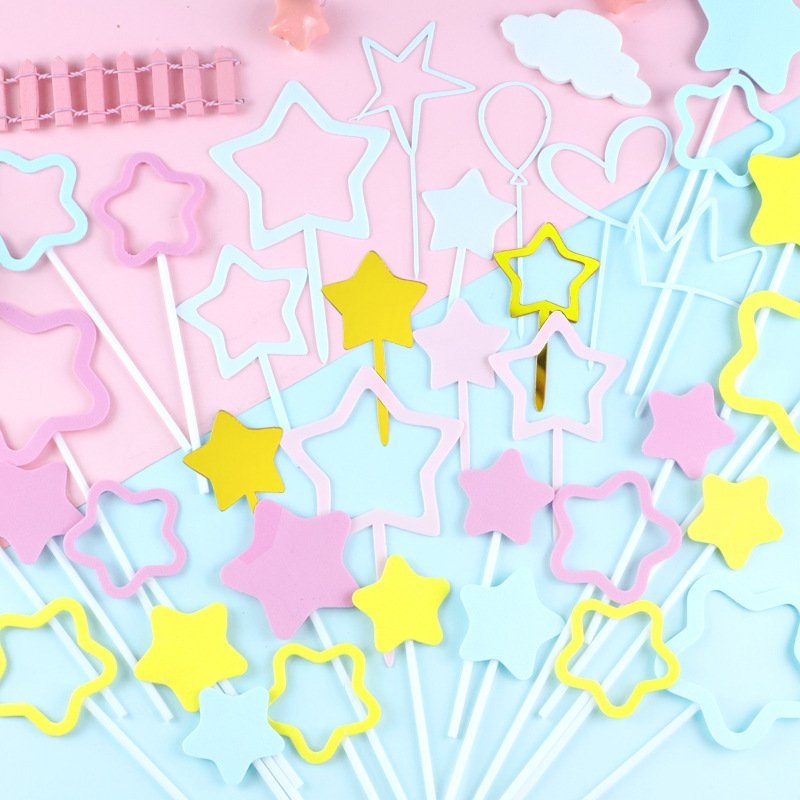 Que cắm Sao (Xốp) - Hồng