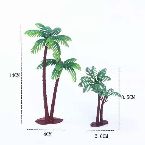 Combo 10 Cây Dừa Nhựa 8cm