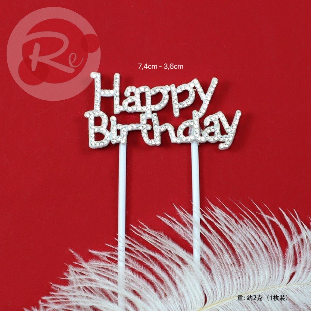 10 Chữ Happy Birthday đính đá