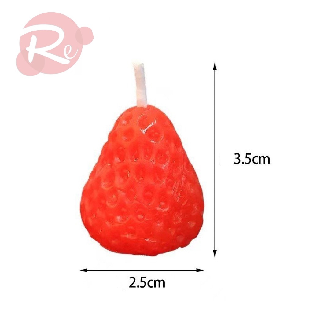 Nến dâu tây - Đỏ