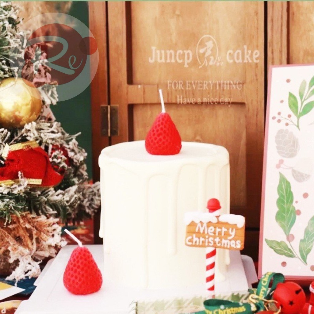 Nến dâu tây - Đỏ