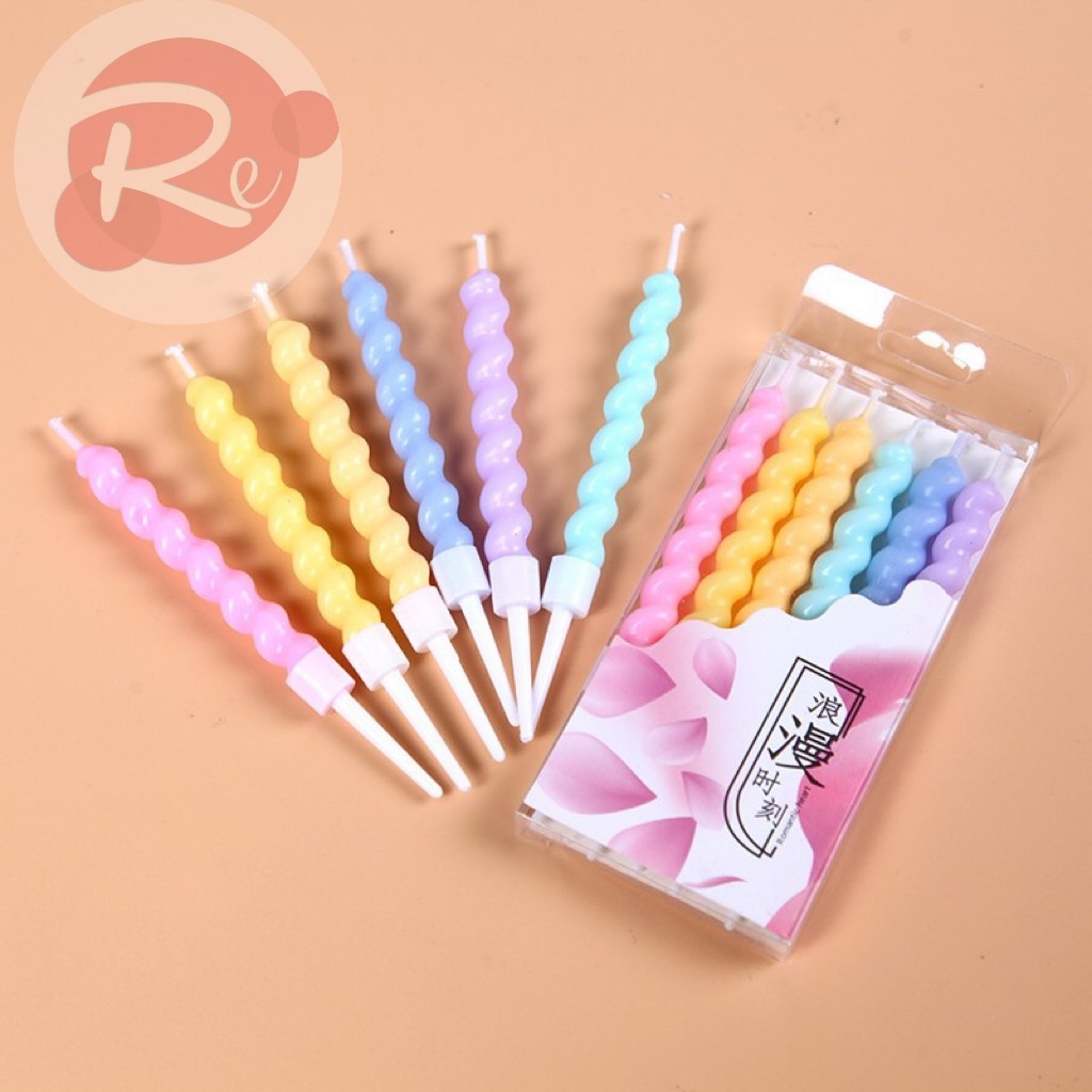 Nến xoắn cầu vồng