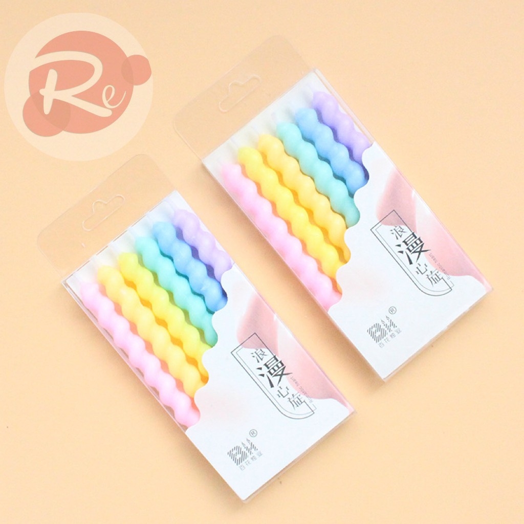 Nến xoắn cầu vồng