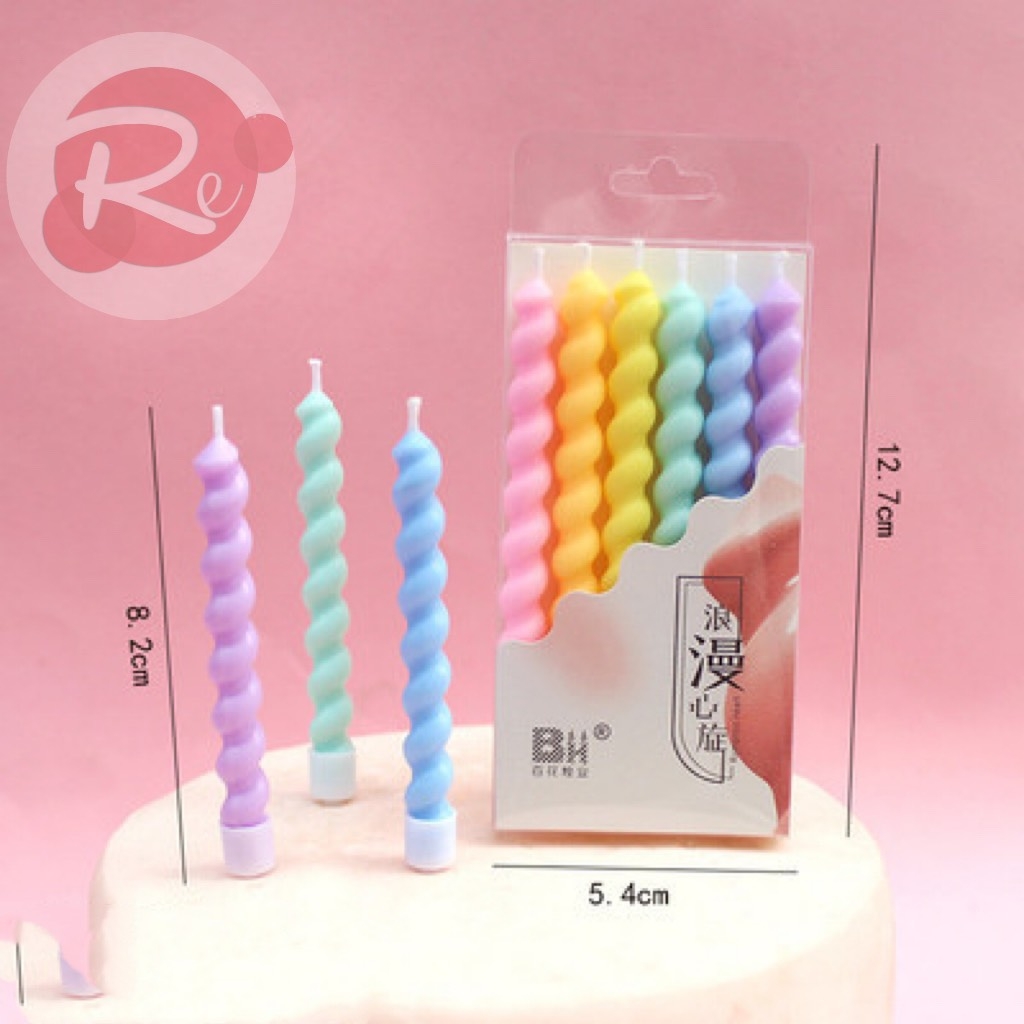 Nến xoắn cầu vồng