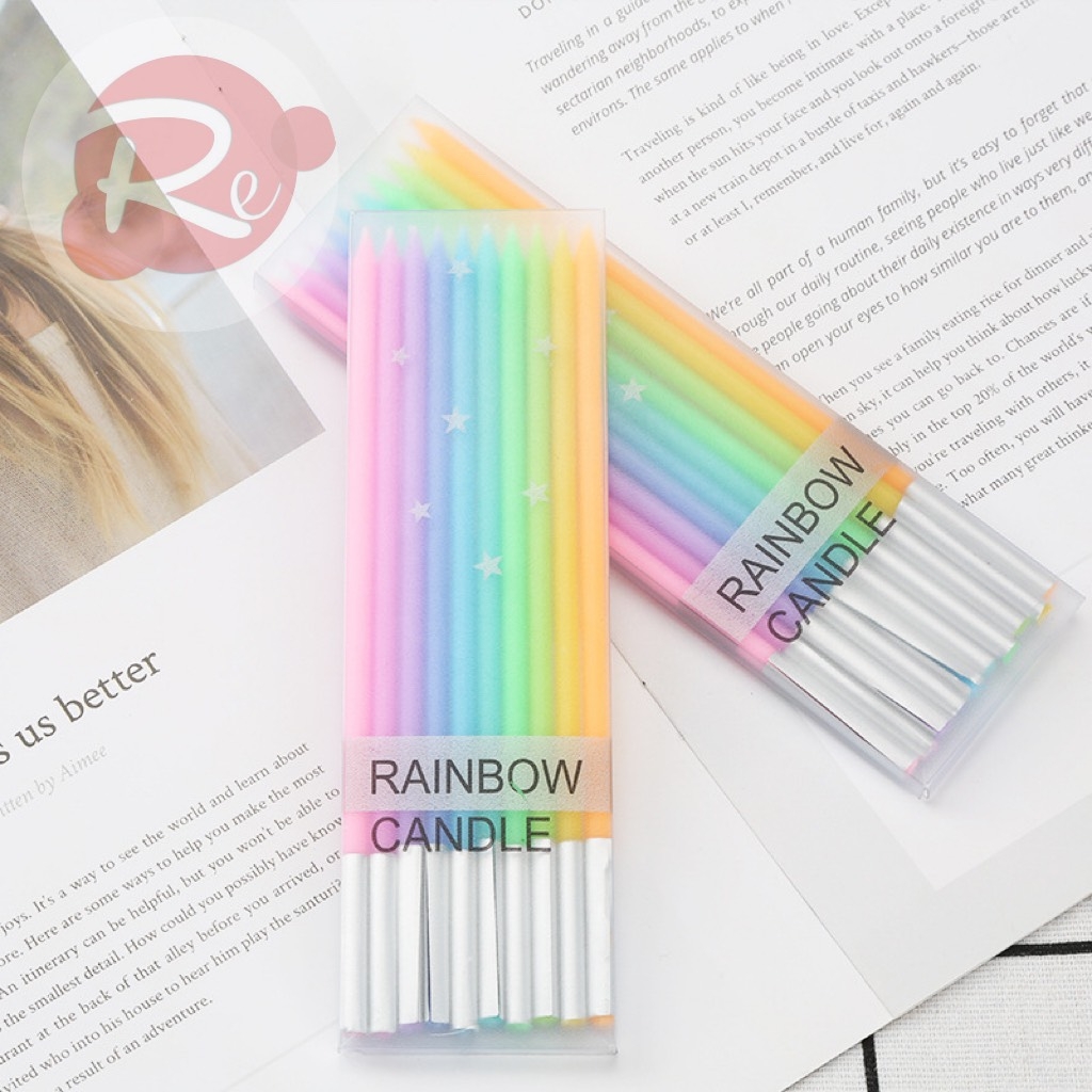 Nến bút chì cầu vồng