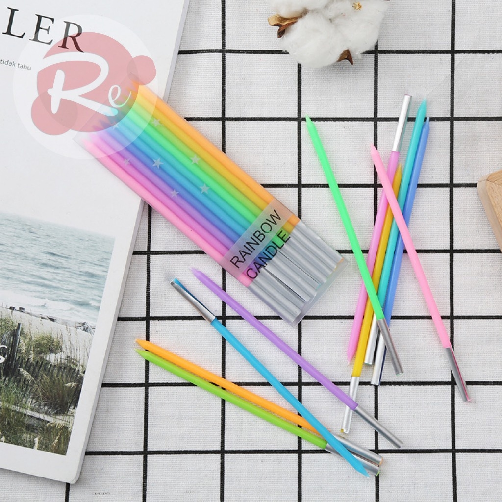 Nến bút chì cầu vồng
