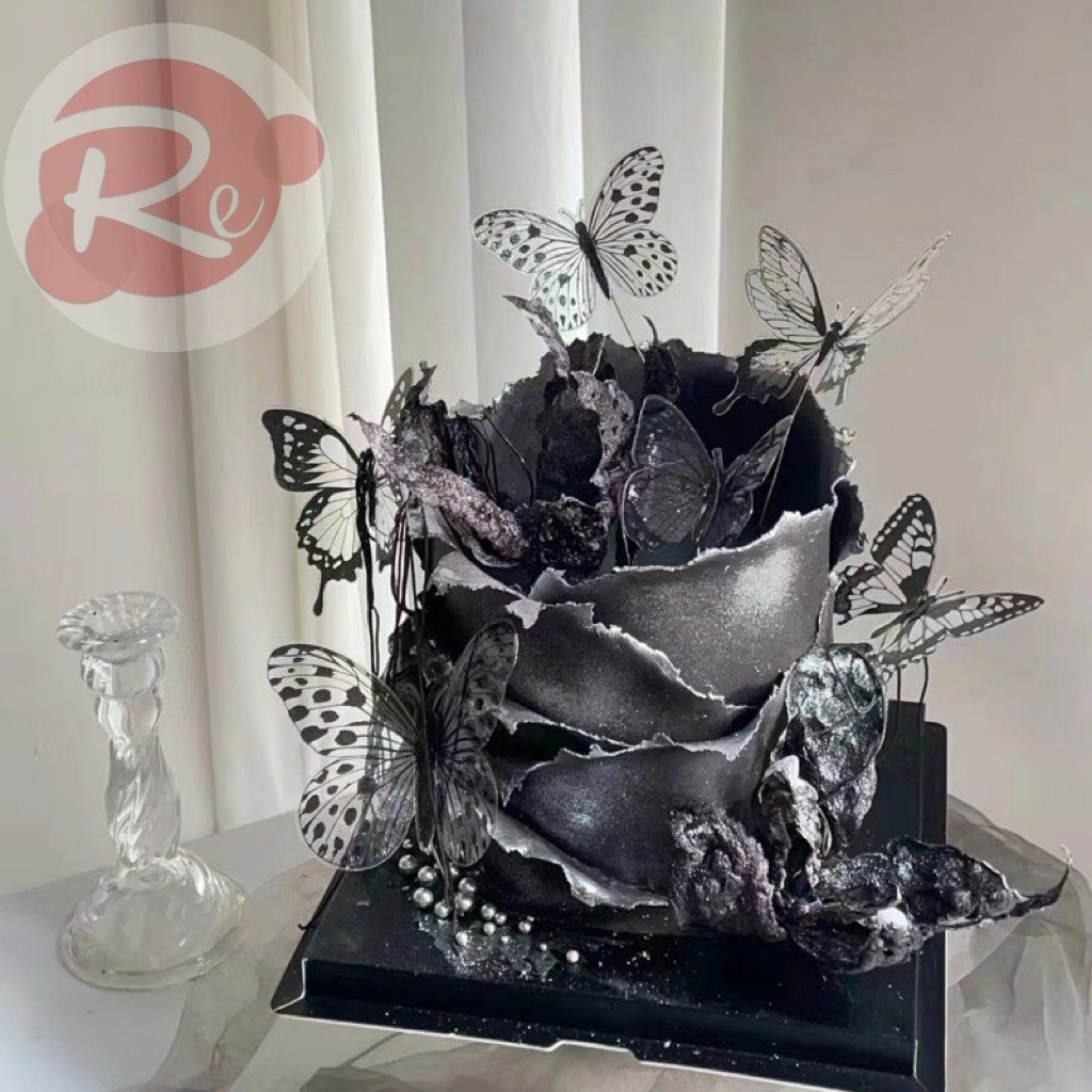 9 Bướm nhựa - Đen