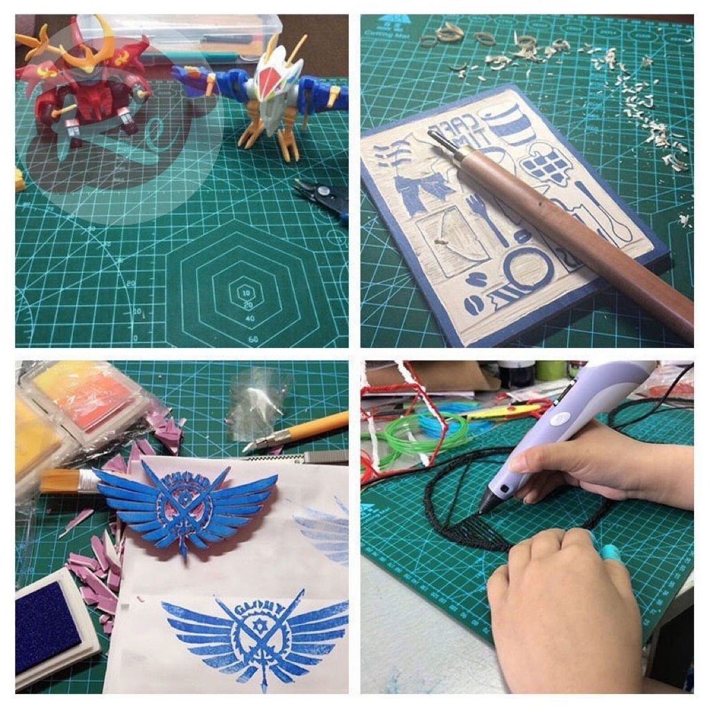 Bảng lót cắt khổ A3 - Xanh