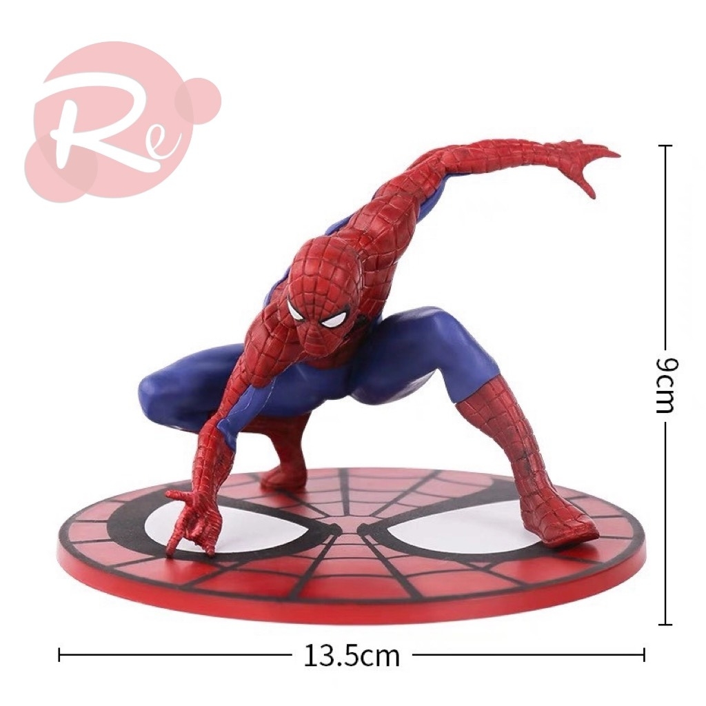 Tượng siêu nhân nhện nhựa đặc kèm đế