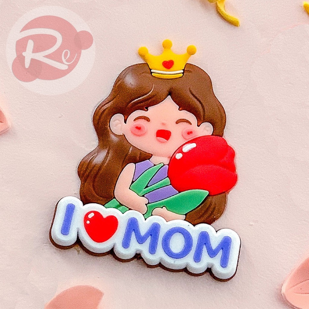 Que cắm Silicon - Mẹ I LOVE MOM
