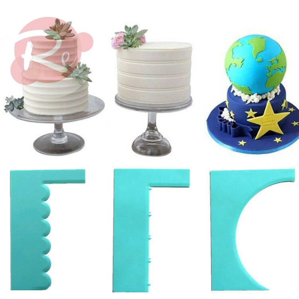 Bộ 8 dụng cụ chà láng, tạo vân, tạo viền trang trí bánh