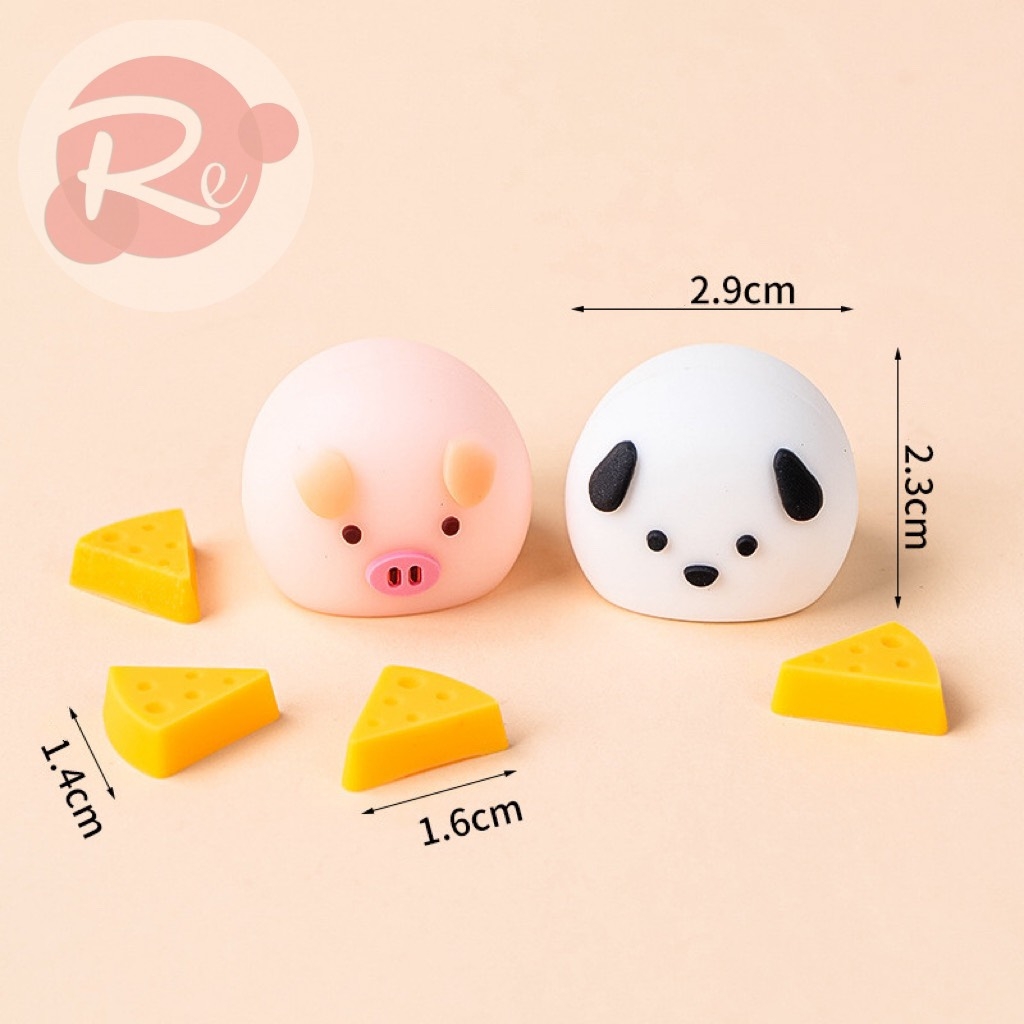 Que cắm Silicon - Heo, cún, phomai