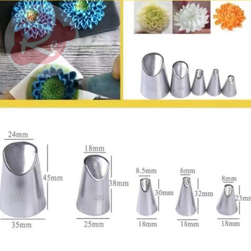 Đui bắt kém - Bộ 5 đui hoa cúc