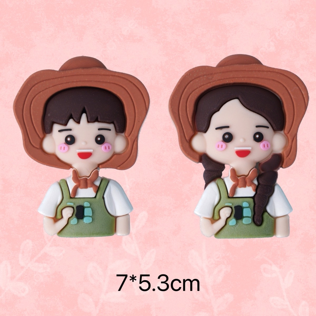 Que cắm Silicon - 2 Bé cao bồi