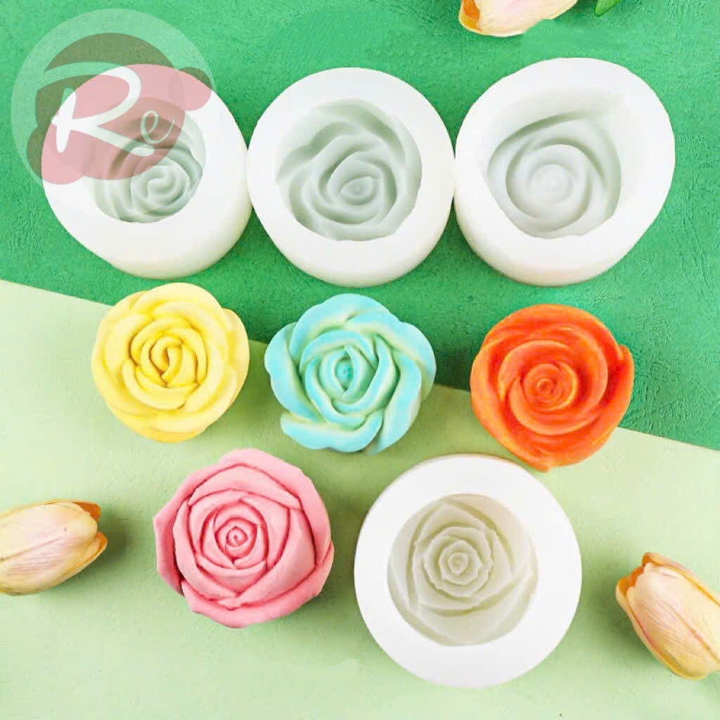 Khuôn Silicon - Bộ 4 búp hồng