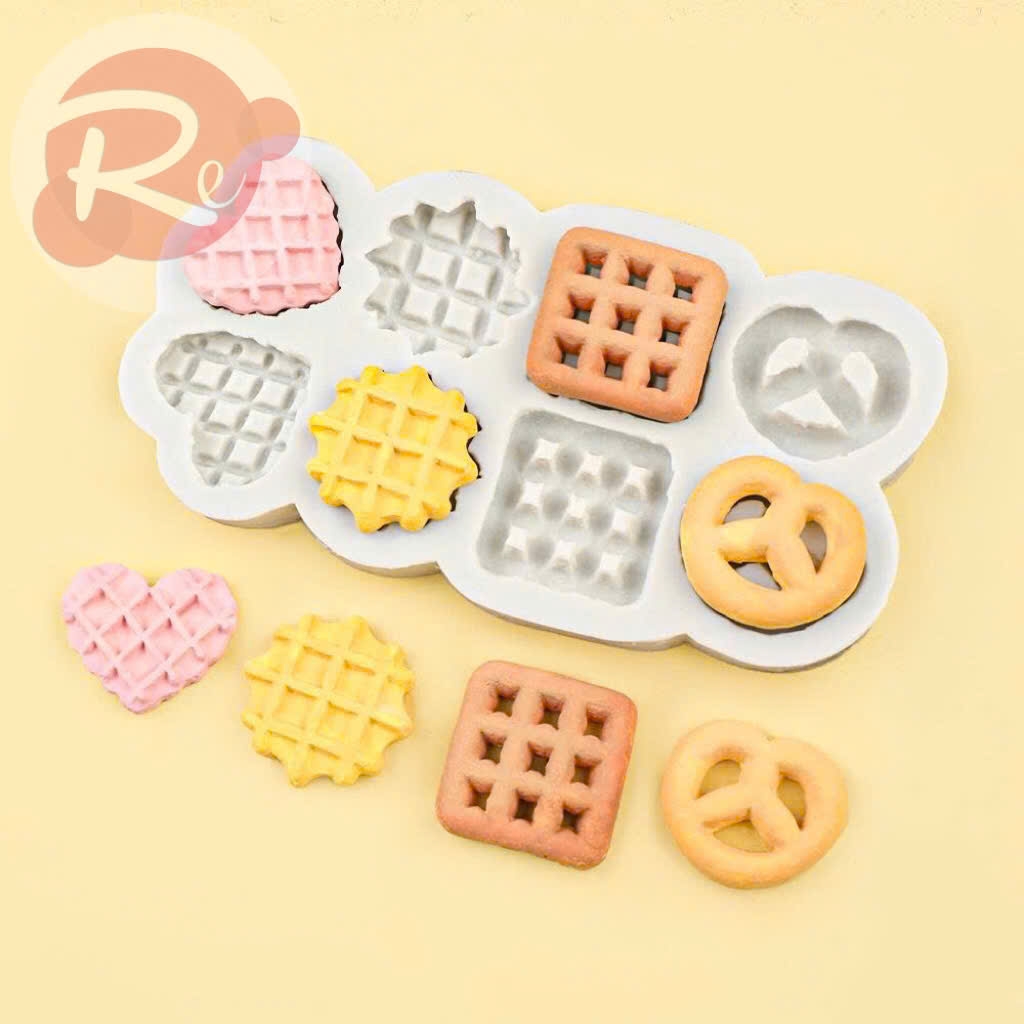 Khuôn Silicon - Bộ 2 khuôn bánh quy