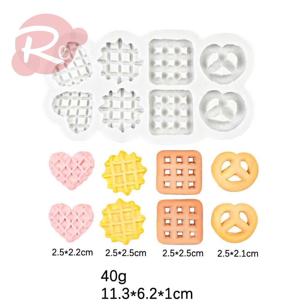 Khuôn Silicon - Bộ 2 khuôn bánh quy