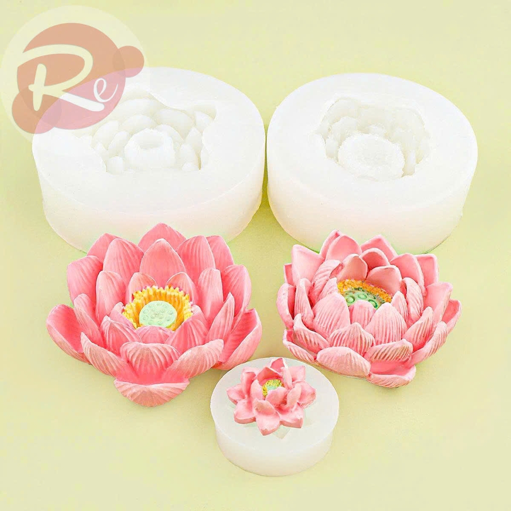 Khuôn Silicon - Bộ 3 sen 3D