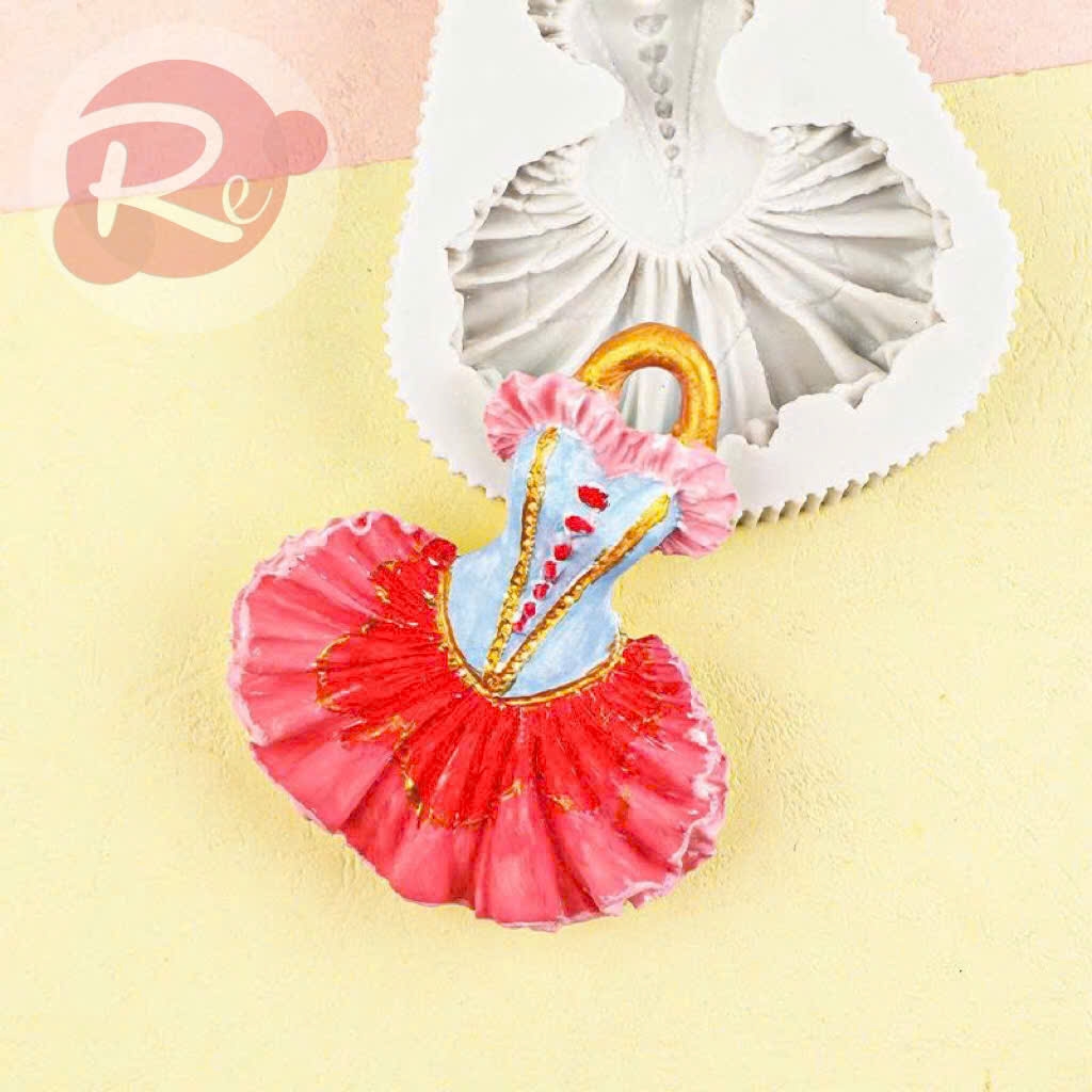 Khuôn Silicon - Váy công chúa Barbie