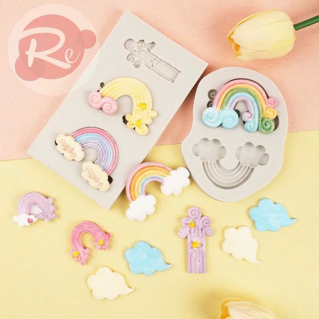 Khuôn Silicon - Bộ 3 cầu vồng