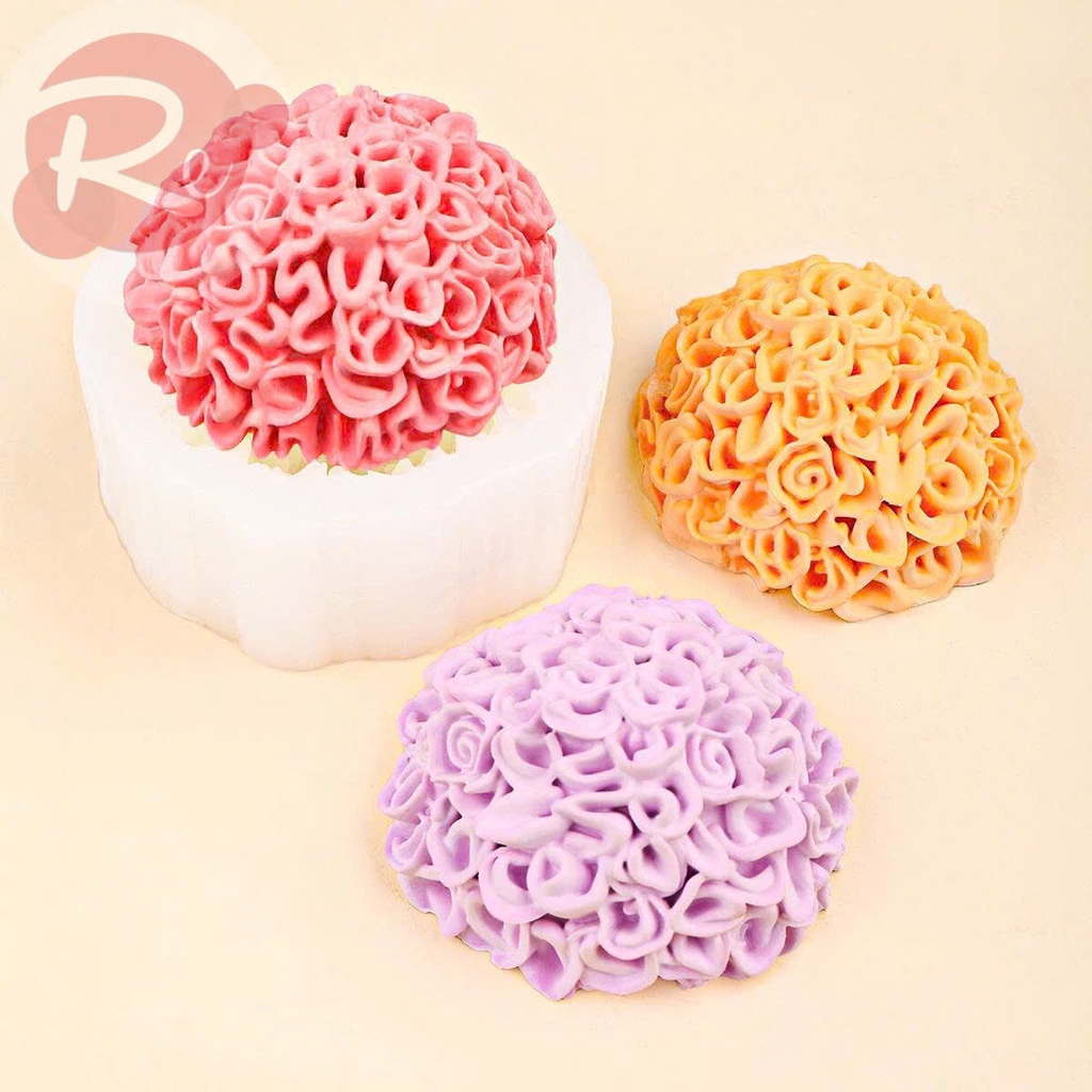 Khuôn Silicon - Hoa cúc vạn thọ