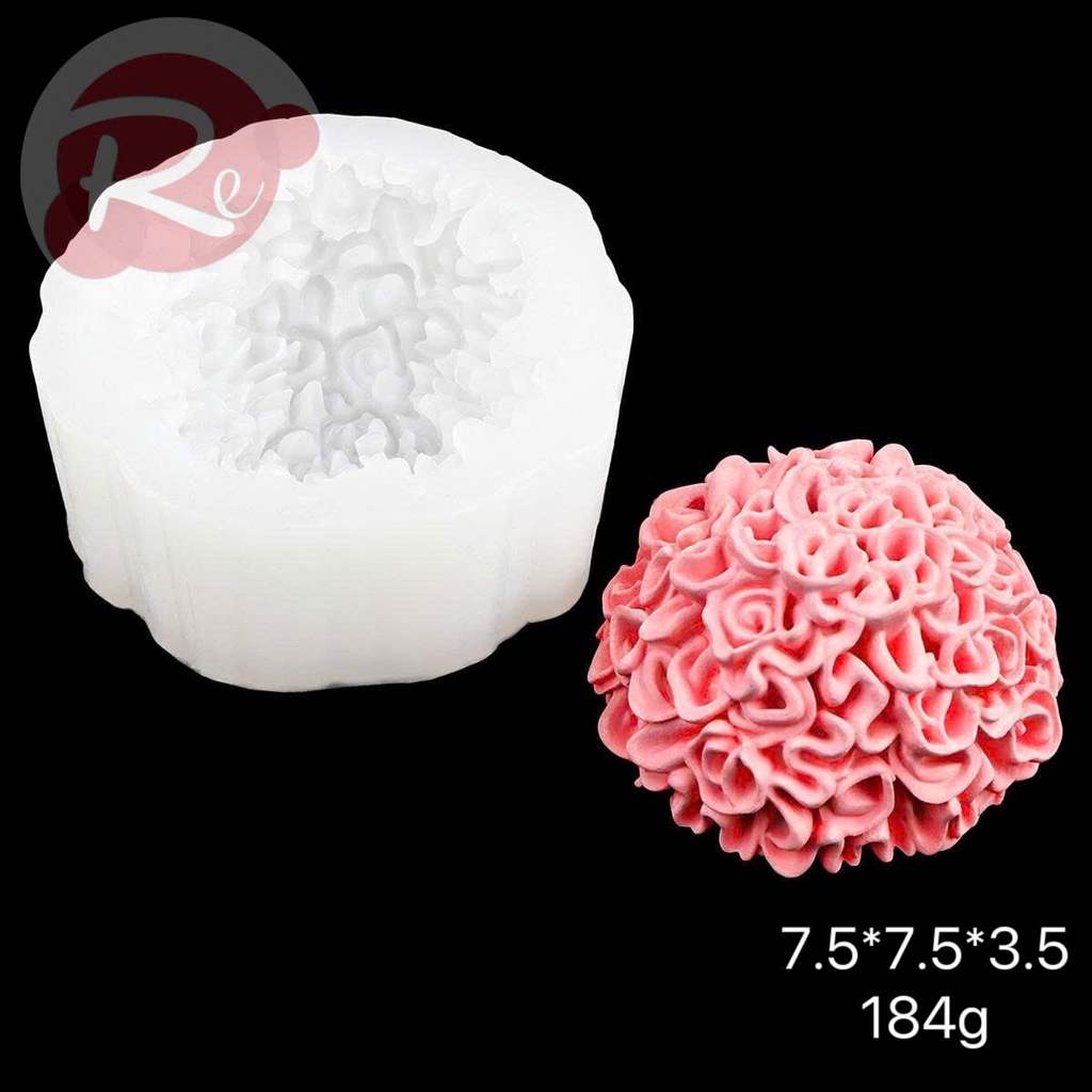 Khuôn Silicon - Hoa cúc vạn thọ