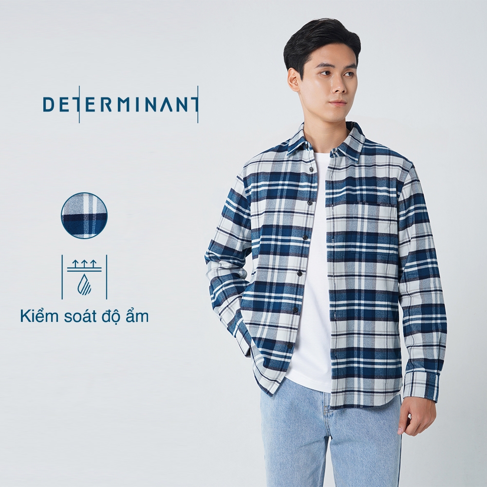 Áo sơ mi nam dài tay kẻ sọc tăm vải Cotton màu Đỏ AC153  WinMart