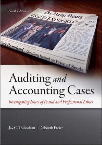 Auditing and Accounting Cases 4th Edition