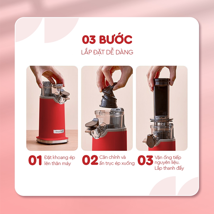 Máy ép chậm mini 3S LC-02ME Lazychef