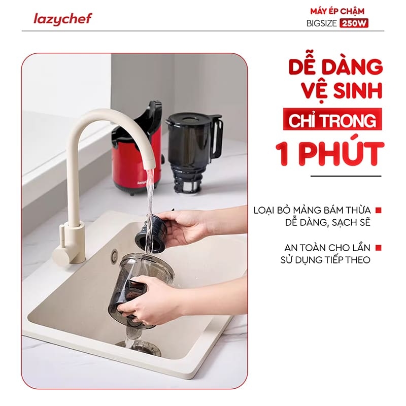 Máy ép chậm Bigsize 3S Lazychef