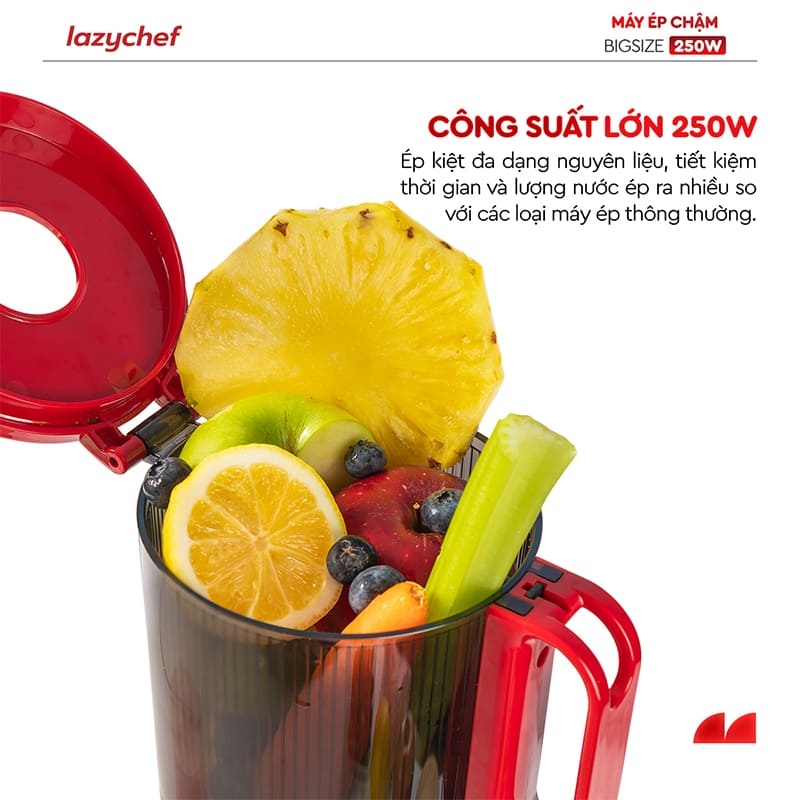 Máy ép chậm Bigsize 3S Lazychef