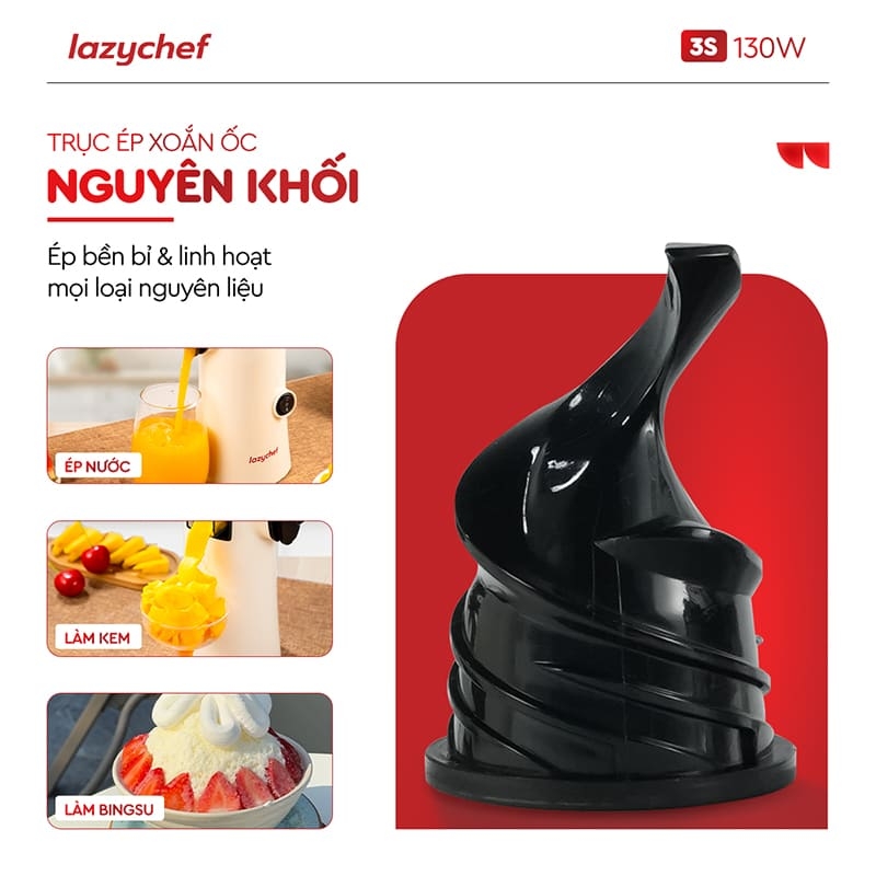 Máy ép chậm biết làm kem 3S (dòng130W)