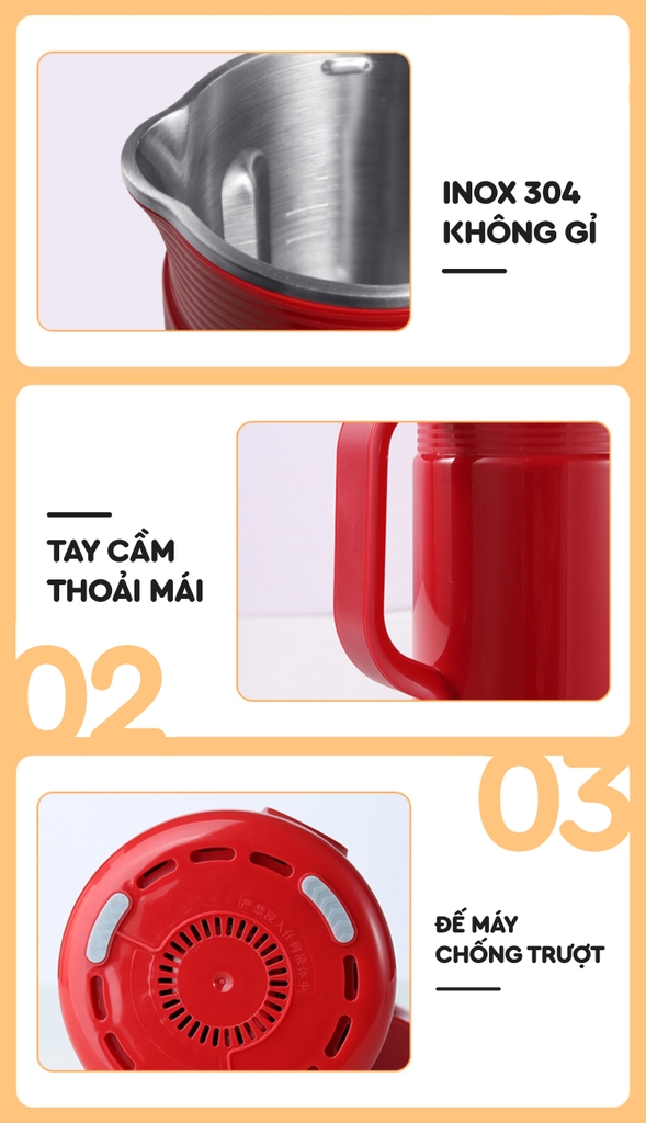 MÁY XAY NẤU ĐA NĂNG 5IN1 LAZYCHEF 2.0 [PHIÊN BẢN NẮP INOX]