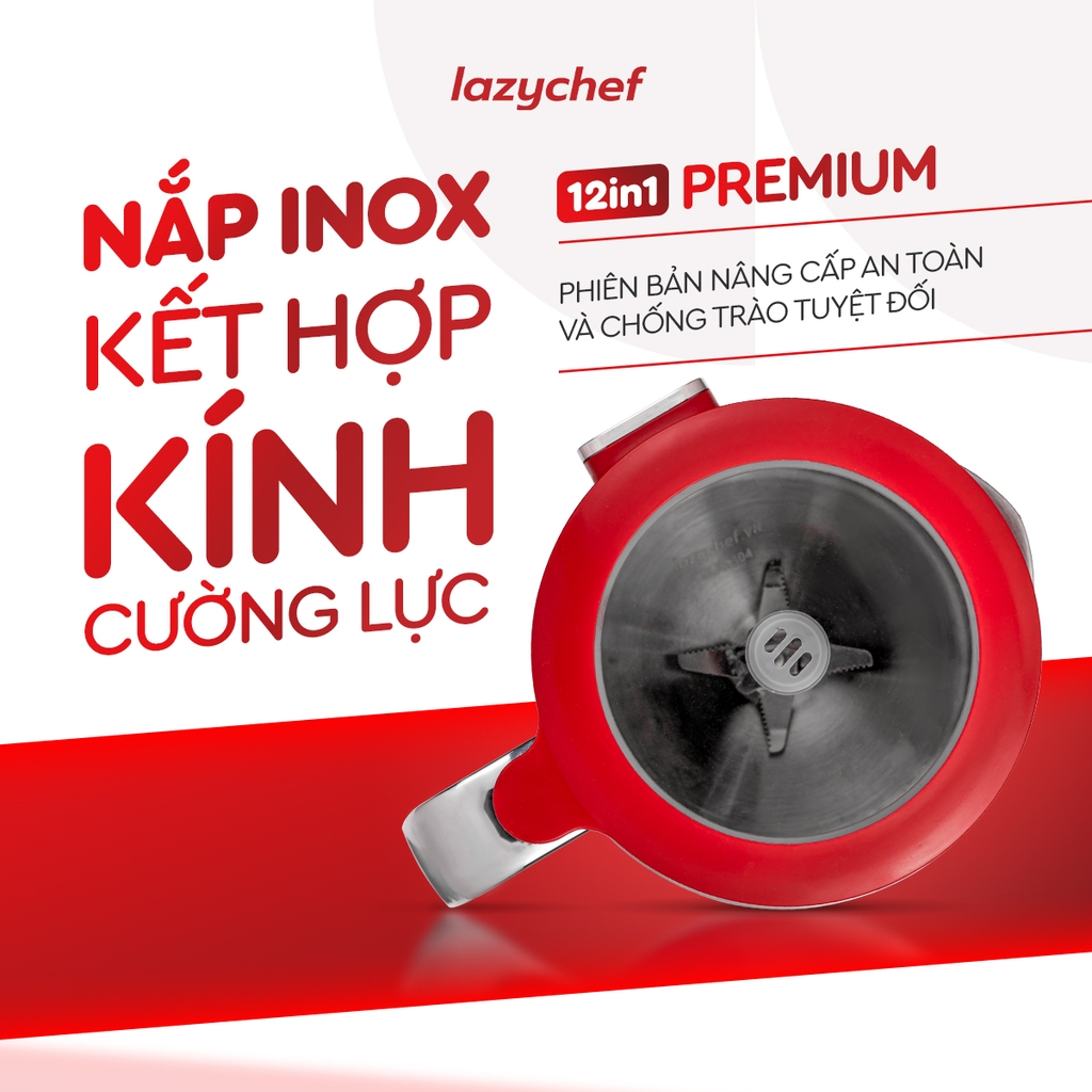 MÁY XAY NẤU ĐA NĂNG 12IN1 LAZYCHEF PREMIUM