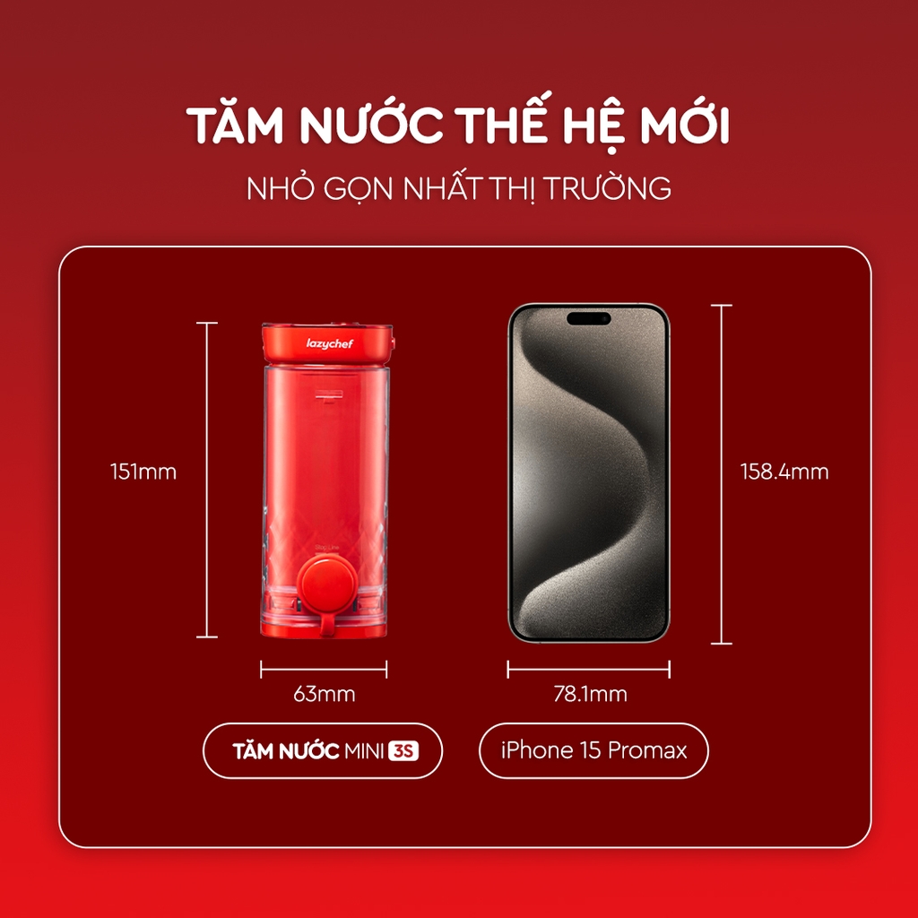 Máy Tăm nước Bỏ túi 3s