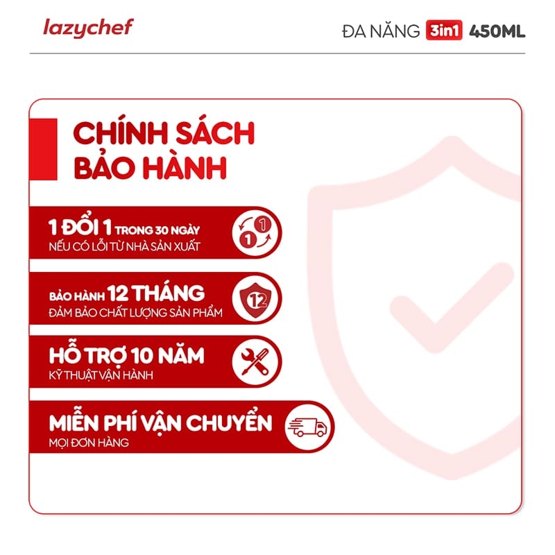 MÁY XAY TÍCH ĐIỆN ĐA NĂNG 3IN1 LAZYCHEF 450ML