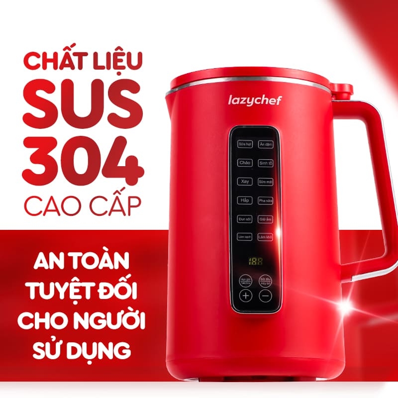 |CÓ GIỌNG NÓI TIẾNG VIỆT| MÁY XAY NẤU ĐA NĂNG 12IN1 PREMIUM MAX, MÁY LÀM SỮA HẠT CHỐNG TRÀO - CHỐNG TRÀN 12IN1 PREMIUM MAX THẾ HỆ MỚI LAZYCHEF