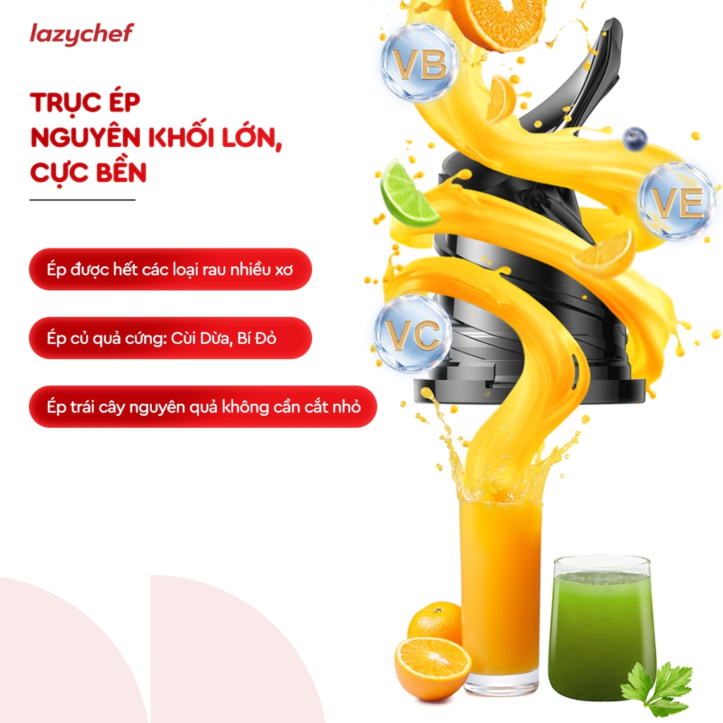 Máy ép chậm Bigsize 3S Lazychef