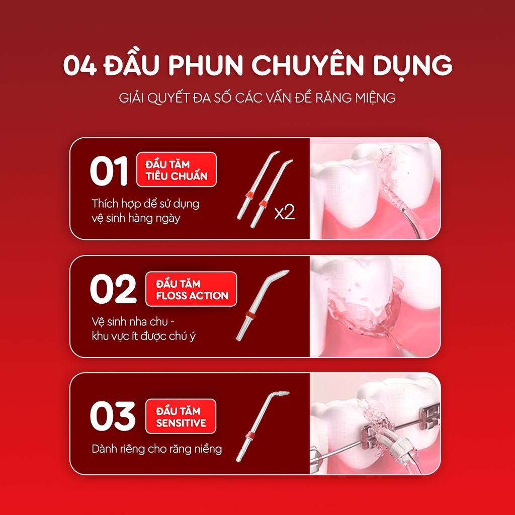 Máy Tăm nước Bỏ túi 3s