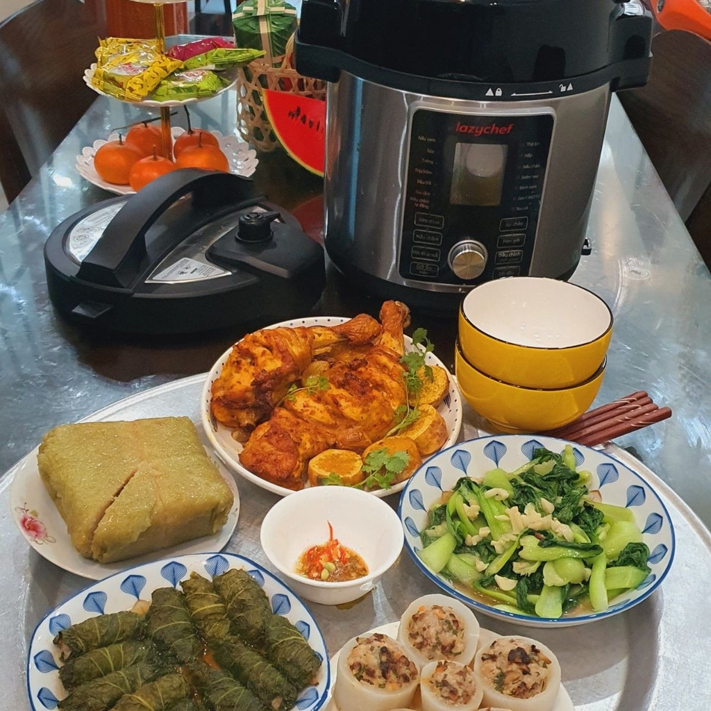 NỒI CHIÊN HẦM ĐA NĂNG 16IN1 LAZYCHEF