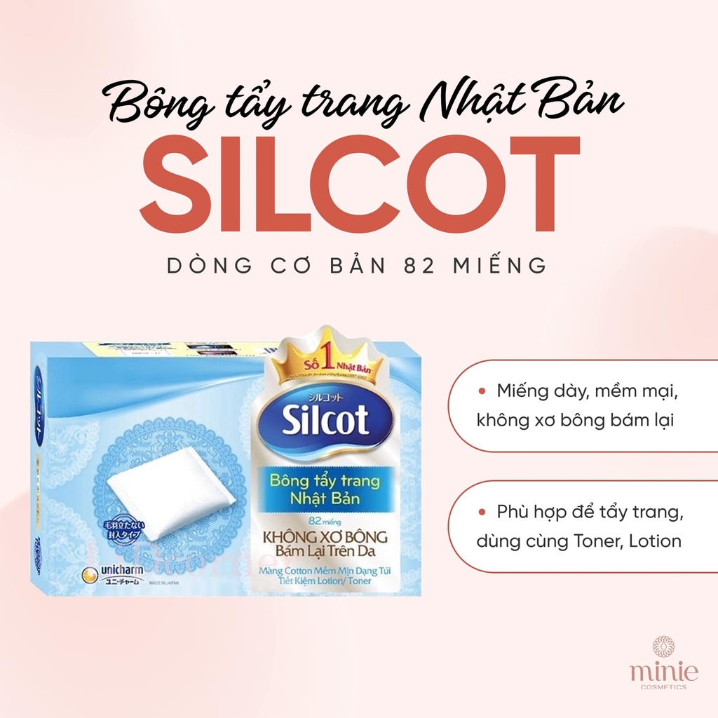 Bông Tẩy Trang Nhật Bản Cao Cấp SILCOT