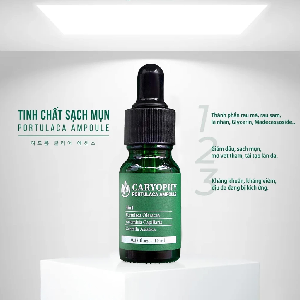 Tinh Chất Chăm Sóc Cho Da Mụn Caryophy Portulaca Ampoule