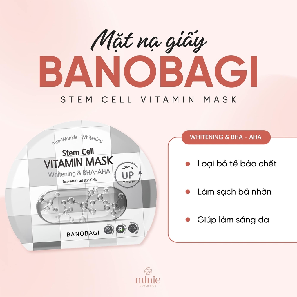 Mặt Nạ BANOBAGI STEM CELL VITAMIN MASK